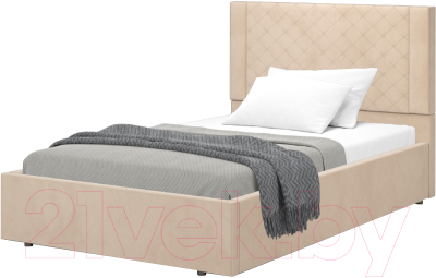 Полуторная кровать Аквилон Женева 12 М (веллюкс крем)