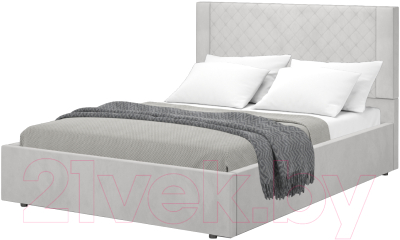 Полуторная кровать Аквилон Женева 14 ПМ (веллюкс сильвер)