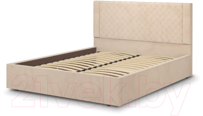 Двуспальная кровать Аквилон Женева 16 М (веллюкс крем)