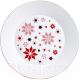 Тарелка столовая обеденная Thun 1794 Lea Новогодний / НОВ0016 (27см, красный) - 