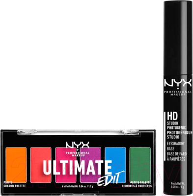 Набор декоративной косметики NYX Professional Makeup Палетка теней для век 02+Праймер для век 04  (7г)