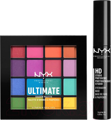 Набор декоративной косметики NYX Professional Makeup Палетка теней для век 04+Праймер для век 04  (7г)