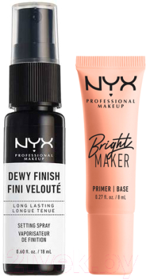 Набор декоративной косметики NYX Professional Makeup Основа под макияж+Спрей для фиксации  (8мл+18мл)