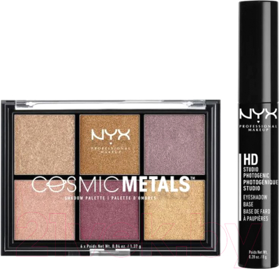 Набор декоративной косметики NYX Professional Makeup Палетка теней для век 01 22г+Праймер для век