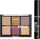 Миниатюра изображения товара Набор декоративной косметики NYX Professional Makeup Палетка теней для век 01 22г+Праймер для век