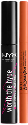 Набор декоративной косметики NYX Professional Makeup Карандаш д/глаз 05+Тушь д/ресниц 01 Bk  (0.17г+7мл)