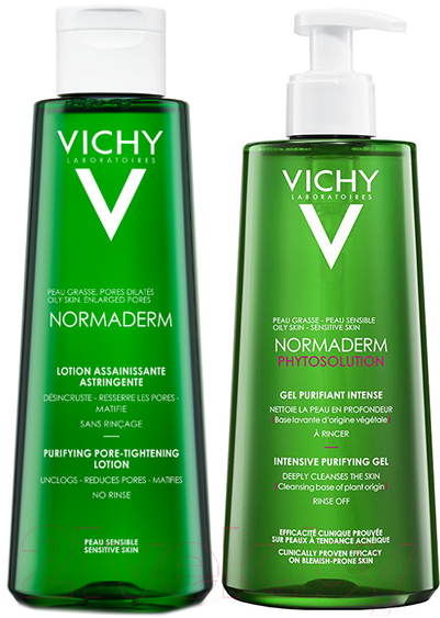 Набор косметики для лица Vichy Normaderm Гель д/умывания 400мл+Лосьон 200мл