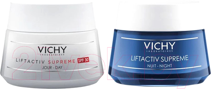 Набор косметики для лица Vichy Liftactiv Supreme Крем д/лица SPF30 50мл+Крем д/лица ночной 50мл