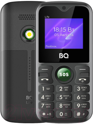 Мобильный телефон BQ Life BQ-1853 (черный/зеленый)