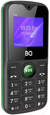 Мобильный телефон BQ Life BQ-1853 (черный/зеленый)