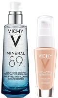 Набор косметики для лица Vichy Тональный крем Liftactiv тон 25+Гель для лица Mineral 89 (30мл+75мл) - 