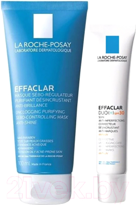 Набор косметики для лица La Roche-Posay Effaclar Крем DUO+ Корректирующий SPF30 40мл+Маска 100мл