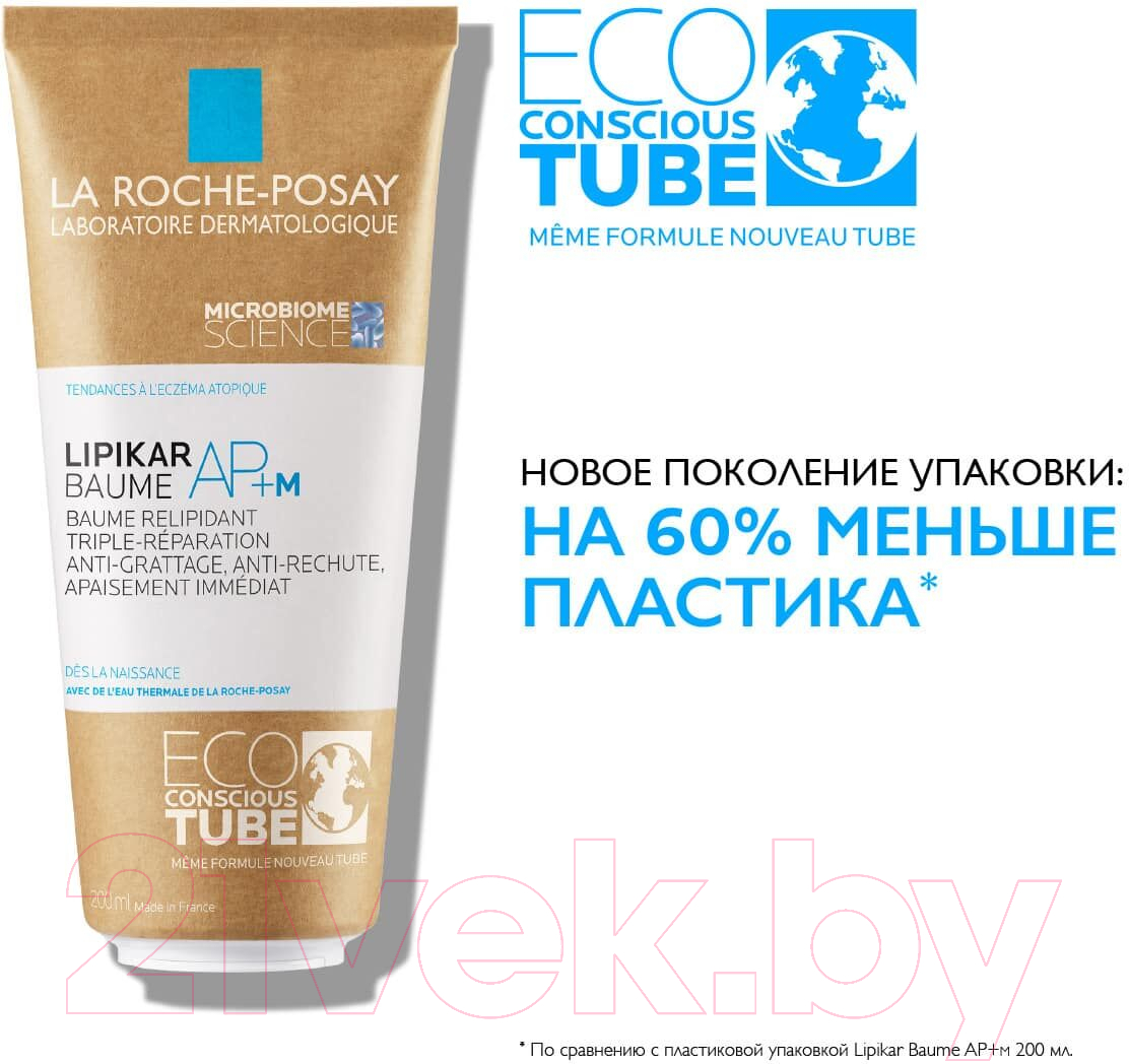 Набор косметики для тела La Roche-Posay Lipikar Бальзам для тела AP+M Eco 200мл+Гель для душа 400мл