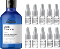 

Набор косметики для волос L'Oreal Professionnel, Serie Expert Шампунь 300мл+Ампулы для волос 10x6мл