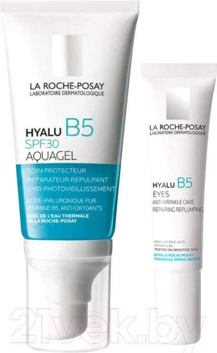 Набор косметики для лица La Roche-Posay Hyalu B5 Гель для лица SPF30 50мл+Крем для век 15мл