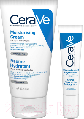 Набор косметики для лица CeraVe Крем для сухой кожи+Крем для век Для всех типов кожи (50мл+14мл)