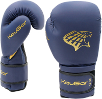 Боксерские перчатки KouGar KO700-6 (6oz, темно-синий) - 
