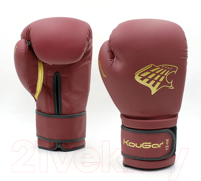 Боксерские перчатки KouGar KO800-6 (6oz, бордовый)