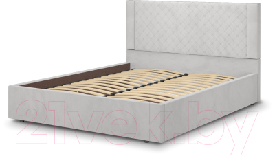 Двуспальная кровать Аквилон Женева 16 ПМ (веллюкс сильвер)