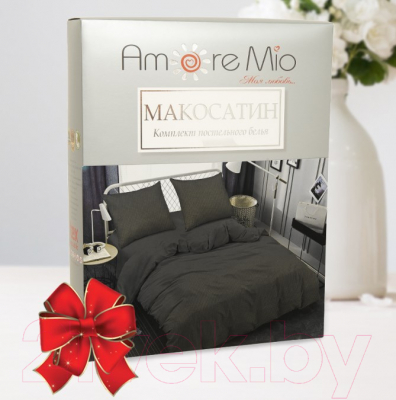 Комплект постельного белья Amore Mio Мако-сатин Shine Evening CF Микрофибра 2.0 / 34016 (коричневый)