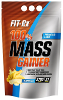 Гейнер FIT-Rx 100% Mass Gainer (2700г, банан) - 