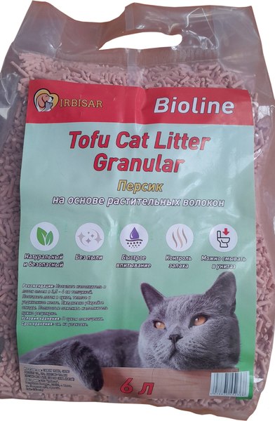 Наполнитель для туалета ToFu Персик (6л/2.5кг)