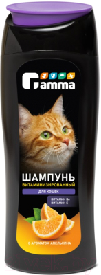 Шампунь для животных Gamma Витаминизированный для кошек / 20592010 (400мл)