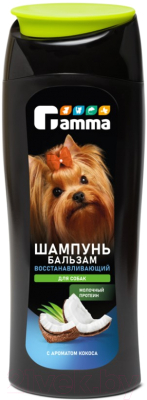Шампунь для животных Gamma Восстанавливающий для собак / 10592009 (400мл)