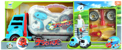 Трейлер игрушечный Darvish С мини транспортом и инструментами / DV-T-813