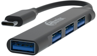 USB-хаб Ritmix CR-4401 (Metal) - 