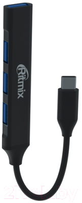 USB-хаб Ritmix CR-4401 (Metal)