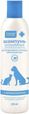 Изображение товара Шампунь для животных Pchelodar Антигрибковый с прополисом и кетаконазолом (250мл)