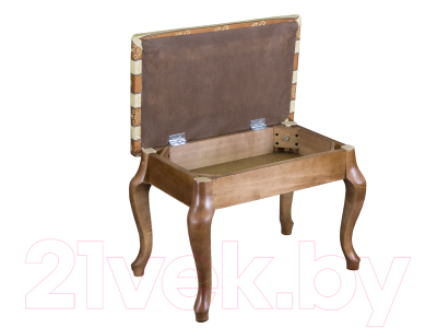 Банкетка Мебелик Ретро с ящиком (средне-коричневый)