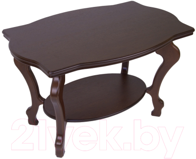 Журнальный столик Мебелик Берже 1 (темно-коричневый)
