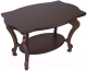 Журнальный столик Мебелик Берже 1 (темно-коричневый) - 