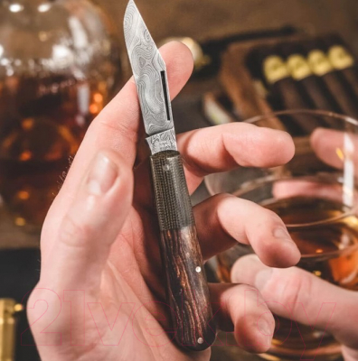 Нож складной Boker Magnum Barlow Integral Leopard-Damascus 100501DAM