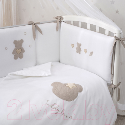 Комплект постельный для малышей Perina Teddy Love / ТЛ2.140-01.12 (песочный)