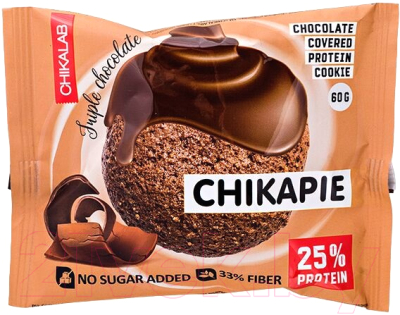 Chikalab Chikapie Шоколадное (60г) Протеиновое печенье купить в Минске ...