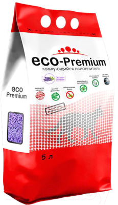 Наполнитель для туалета Eco-Premium Лаванда (5л, 1.9кг)