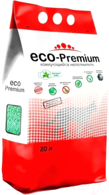 Наполнитель для туалета Eco-Premium Алоэ (20л, 7.6кг)