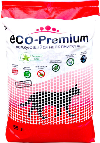Наполнитель для туалета Eco-Premium Алоэ