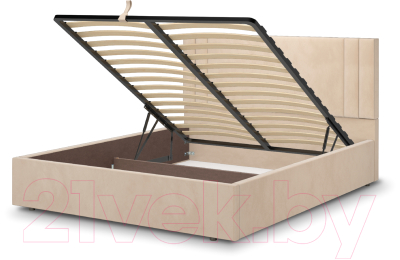 Двуспальная кровать Аквилон Мирта 16 ПМ (веллюкс крем)