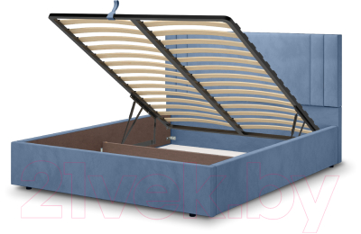 Двуспальная кровать Аквилон Мирта 16 ПМ (конфетти стоун блю)