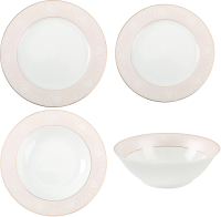 Набор столовой посуды Arya Elegant Pearl / 8680943214447 (белый) - 