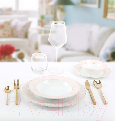 Набор столовой посуды Arya Elegant Pearl / 8680943214447 (белый)