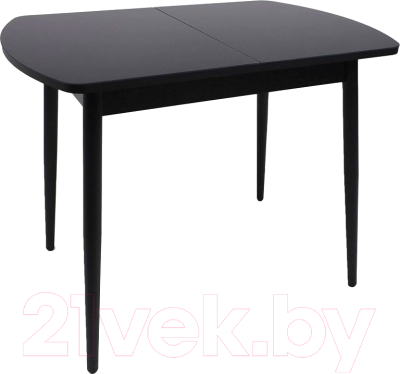 Обеденный стол Listvig Винер Mini R 94-126x64 (черный)