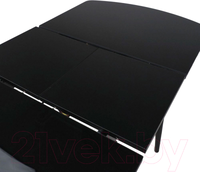 Обеденный стол Listvig Винер Mini R 94-126x64 (черный)