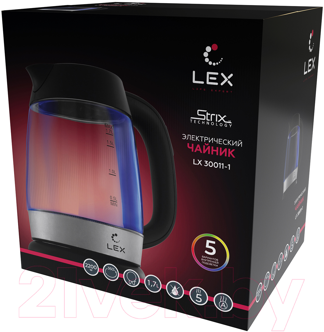 Электрочайник Lex LX 30011-1