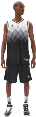 Баскетбольная форма Kelme Basketball Clothes / 8052LB1001-003 (3XL, черный/белый)