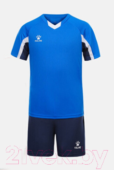 Футбольная форма Kelme Short-Sleeved Football Suit / 8251ZB3002-481 (р.160, синий/темно-синий)